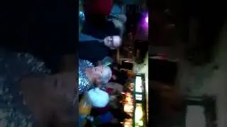 Donnie Findlay playing oriental bar