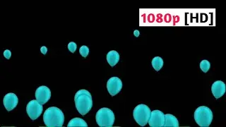 AQUA Balloon Black Screen effect for Overlay