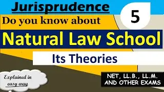 Natural law school jurisprudence in detail || Theories, history, period etc. ||
