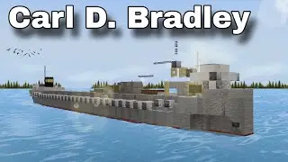 SS Carl D. Bradley (Lake Freighter) | Minecraft Tutorial | 1:5 Scale