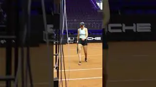 📺 VAR Check during practice?! Just a normal session with Ons Jabeur and Paula Badosa! 👀