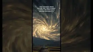 The universe opens before you like a vast cosmic vortex