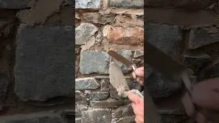 Lime pointing #cement #asmr #cementasmr #lime #pointing #construction #stonemason