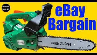 Тестирование ВЫГОДНОГО товара на eBay — бензопила с верхней ручкой, шиной и цепью Oregon и инстру...