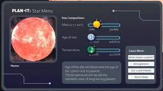 NASA Space Apps 2019 Submission: &ldquo;Plan-It&rdquo; Planet Generator
