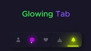 Animated Glow Navbar Tab .... #mrcodechef #navbar