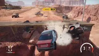 Bravion does 6 laps on Crash Canyon in Wreckfest 2