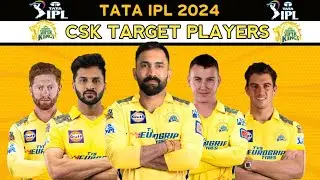 TATA IPL 2024 - Chennai Super Kings (CSK) Team Best Target Players | Sarfraz , Brook , Shardul