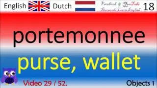 29 Objects 1 - Nederlands - Engels Woorden / Dutch - English Words Engels leren Woorden