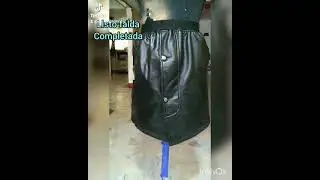 falda de chaqueta reciclada