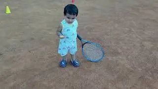 SHIVOM PLAYING LAWN TENNIS #video #cutebaby #tennis #tennisplayer #blogger #delhi #blogger #blog