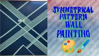 Symmetrical pattern painting 🎨🖌️ #wallpainting #creativebymind