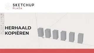 Sketchup leren: Herhaald kopi&euml;ren