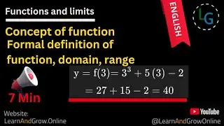 📘 Concept of Function | Domain, Range | Class 11 & 12 Math in English , (G12,C1,1)