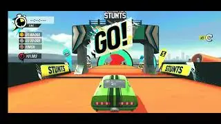 Complete parkour with green car amazing method