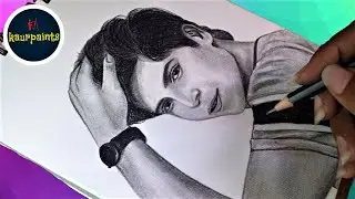 Drawing Portrait of  @AnadkatRaj aka Tapu tmkoc | Graphite pencil drawing | Kaurpaints #1
