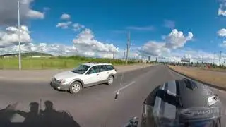 Pt.1, Riding Goldwing on Fairbanks College Road with Gopro Fusion 360