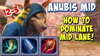 ANUBIS MID GAMEPLAY SMITE SEASON 9 - DOMINATE LANE WITH EASE!