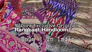First Time In YouTube Banarasi Exclusive 💯% Pure Ragkaat Handloom Kadwa jangla real Tilfi Saree