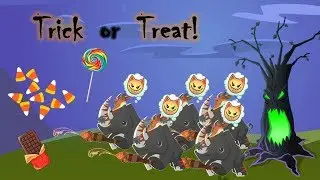 Night of the Phantoms Invasion | Orange Clones Trick-or-treating | Animal Jam