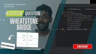 Wheatstone bridge | Hexaware interview question solved in Java