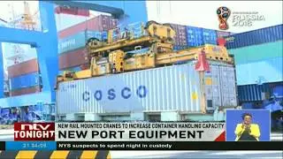 KPA installs new rail mounted cranes at Mombasa port to increase container handling capacity