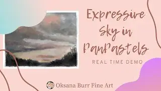 Expressive and moody sky in PanPastels | Demo in REAL time
