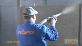 RÖFIX Betoninstandsetzung, Teil 18 von 24, Nasspritzmörtel auftragen