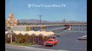Vintage Royal Inn Motel, Needles California, Color video of the 1960's, Midcentury Modern Googie