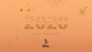 Photoshop Tutorial | How to Create Design in Adobe Photoshop | Happy new year 2020