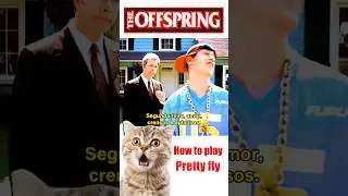 How to play The Offspring Pretty Fly Main Theme on guitar with tabs #cover $guitar #offspring #tabs