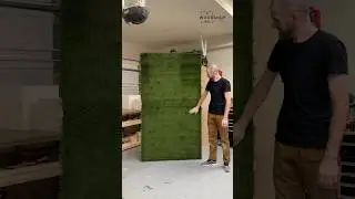 Green grass wall event backdrop making #event #backdrop #diy #woodworking