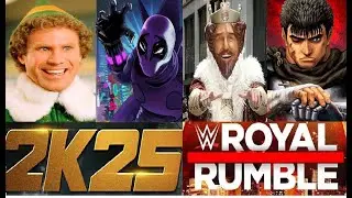 WWE 2K25 Случайно созданный суперзвезда Королевская битва