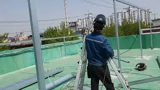 Крыша чердак металлургический каркас Super welder do his job honestly 용접공은 정직하게 일을합니다 #shorts #video