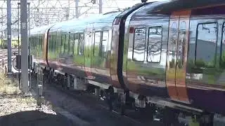Stafford Railway Station 730036/730004 WMR departs UDG on 5Q25 on the 27th May 2023