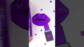 💜 Glitter Lips Makeup 💋😻 #glitter #art #makeup #purple #color #lipstick
