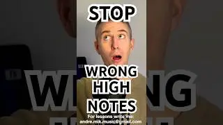 Stop Singing High Notes Wrong (Do This Instead) #vocals #singing #technique