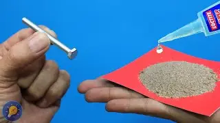 Unexpected Results! Mixing Sand And Super Glue Is Awesome! Nikos DIY