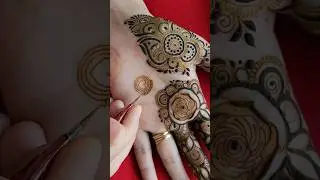 latest beautiful and intricate design for plam #hennatattoo #hennastain #mehendi #hennapattern