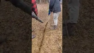 Huge time saver hack!!! Dig a 90 foot long 12
