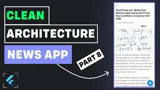 Build A News App - Display News | Presentation Layer | PART 8 - Flutter Clean Architecture