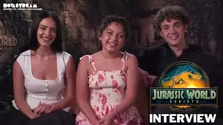 JURASSIC WORLD: REBIRTH interview with the cast (David Iacono, Luna Blaise & Audrina Miranda)!
