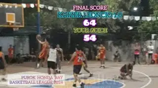 KAIZER LEONCIO 1.0 VS TOUR GUIDE GAME HIGHLIGHTS JUNIOR DIVISION PUROK HONDA BAY SUMMER LEAGUE 2024