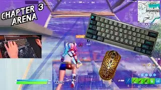 $650 Custom Keyboard ASMR Chill🤩Satisfying Keyboard Fortnite 390 FPS Smooth 4K