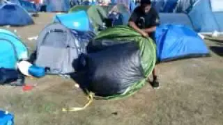 How To Put Away A Quechua 3 Man Tent.
