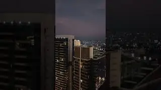 BEAUTIFUL VIEW AT NIGHT IN HYATT RESIDENCE ROOFTOP☑️ #trendingshorts #viralvideo #youtubeshorts