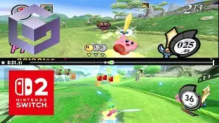Kirby Air Riders - Fantasy Meadows (Gamecube Vs. Switch 2 Comparison)
