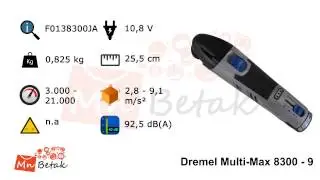 Dremel Multi-Max 8300 (8300-9) F0138300JA - Official Video of MnBetak.com