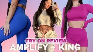 NEW AMPLIFY SCRUNCH LEGGINGS AND KING COLLECTION - Alphalete try on review April 2023