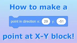 How to make a point at X Y block! Scratch Programming